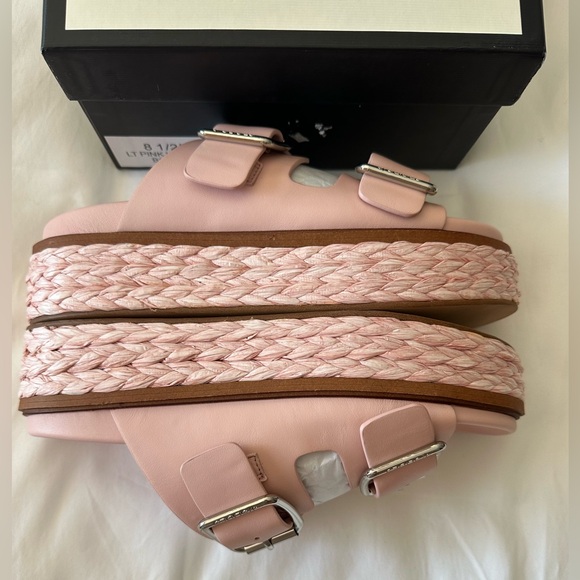 NWT J/SLIDES BONNIE Light Pink Leather Sandal New with box 8.5 - Picture 5 of 14